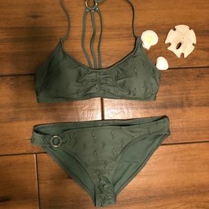 Roxy Swim - ROXY Pretty Tiny Embroidered Cactus Halter Bikini Roxy Swim - ROXY Pretty Tiny Embroidered Cactus Halter Bikini